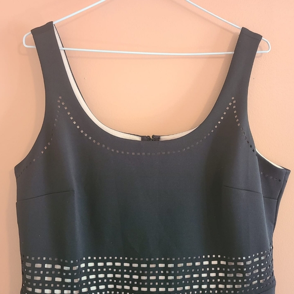 Karl Lagerfeld Black Geometric Cocktail Dress 🍸🌴 - Picture 2 of 10